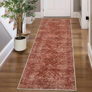 Modern Abstract Geometric Stripe Rugs for Living Room Bedroom Soft Low Pile Carpet Indoor Washable Non Slip Easy Care Area Rug - 1 of 4
