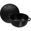 Staub Cast Iron Essential French Oven, Dutch Oven, 5-quart, serves 5-6, Made in France,  with Horse Lid - 4 of 4