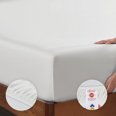 Ivory Twin Cotton Sateen Deep Pocket Sheet Set