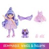 Rainbow High Littles Rainbow Fantasy Fairies + Pet - Amethyst, Purple 5.5" Small Doll & Unicorn - 3 of 4