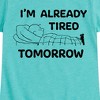 Girls' - Peanuts - Charlie Brown Already Tired Tomorrow Fitted Short Sleeve Graphic T-Shirt - 2 of 4