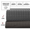 Hearth & Harbor Waffle Shower Curtain for Bathroom - 72x72 Heavy Duty Bathroom Curtain - 3 of 4