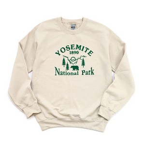 Simply Sage Market Women's Graphic Sweatshirt Embroidered Yosemite National Park - 1 of 3