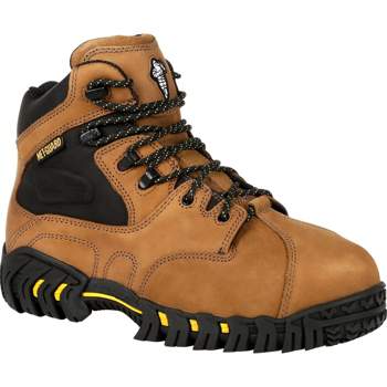 Men's Michelin Steel Toe Internal Met Guard Work Boot, XPX763, Brown