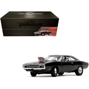 Dom's Dodge Charger R/T Black "Fast & Furious" (2009) Movie "TrueSpec" Series 1/24 Diecast Model Car by Jada - 1 of 4