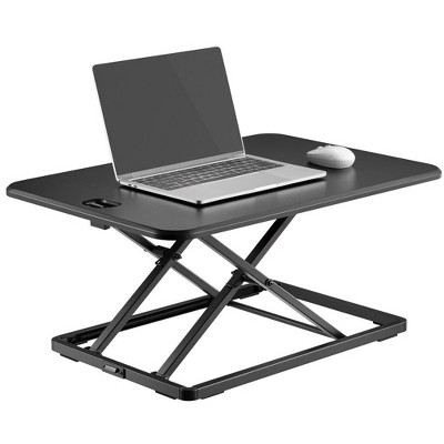 Ultra-Slim Black Adjustable Sit-Stand Desk Converter