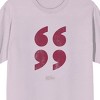 Scott Pilgrim vs. the World Air Quotes on Pink Adult T-Shirt - 2 of 2