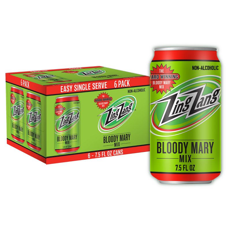 Zing Zang Bloody Mary Mix - 6pk/7.5 fl oz Cans, 1 of 13