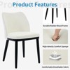 Dining Chairs Set of 2, Upholstered Side Chairs with Padded Seat and Wood Legs, Modern Chairs for Kitchen, Living Room, Restaurant - 4 of 4