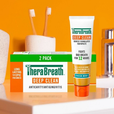 TheraBreath Deep Clean Toothpastes - 4oz/2pk