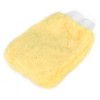 Unique Bargains Elastic Wristband Car Vehicle Plush Washing Glove Yellow 2 Pcs - image 3 of 4