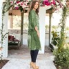 Anna-Kaci Women's Embroidered Floral Butterfly Crochet Drop Shoulder Cardigan - 3 of 4