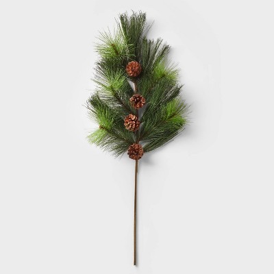 36in Long Needle and Pinecone Front Porch Holiday Arrangement Stem Pick - Wondershop™