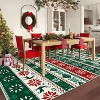 TackView Christmas Area Rug, Washable Indoor Rug Floor Covers Xmas Boho Accent Rug Farmhouse Carpet for Living Room Bedroom - 3 of 4