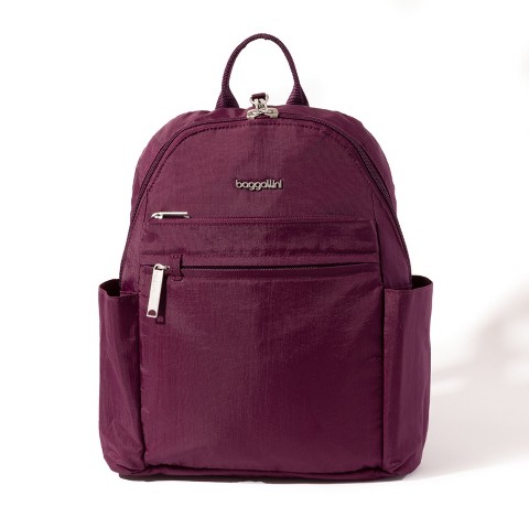 Baggallini Securtex Anti-Theft Vacation Backpack - Mulberry