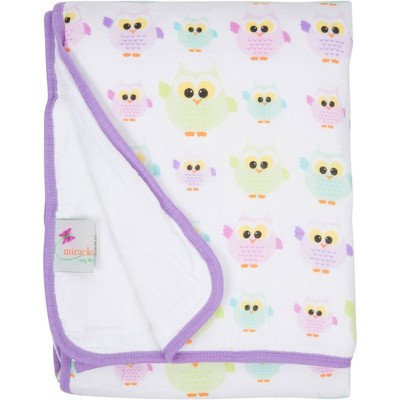 owl muslin blanket