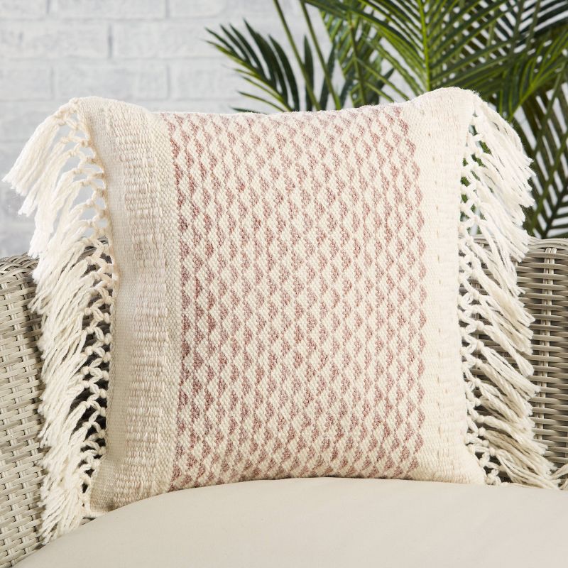 18"x18" Indoor & Outdoor Vibe by Haskell Geometric Square Throw Pillow Cover - Jaipur Living, 5 of 6