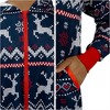 Joyfy Christmas Pajamas, Loose Hooded Christmas Pajamas for Women/Men, Nordic Print Pattern Holiday Jumpsuits for Adults Christmas Party - 4 of 4