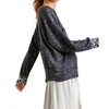 Women's Animal Print Trimmed Top - umgee - 2 of 4