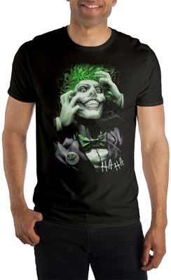 Adult Mens Dc Comic Book Joker Core Black Graphic Tee Shirt-6xl : Target