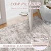 Vintage Distressed Rug Washable Boho Printed Accent Rug Abstract Traditional Floor Carpet for Living Room Kitchen Dining Entryway - 4 of 4