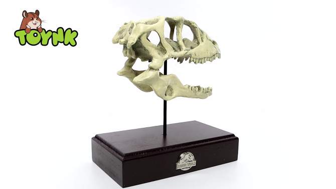 Surreal Entertainment Jurassic World Velociraptor Skull Paperweight Replica | 8 Inches Tall, 2 of 11, play video