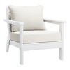 WestinTrends Avalon Outdoor Modern HDPE Patio Club Chairs with Deep Seat Cushions (Set of 2) - 4 of 4