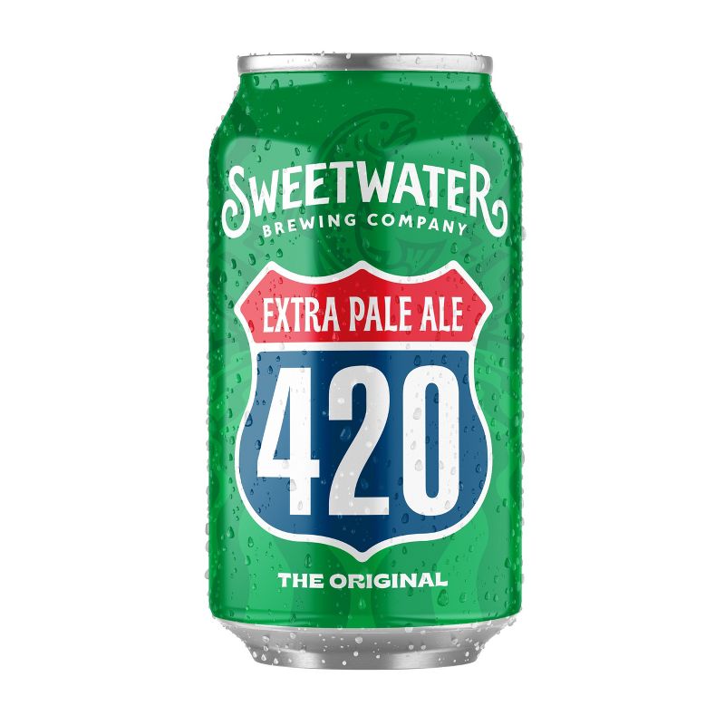 SweetWater 420 Extra Pale Ale Beer - 6pk/12 fl oz Cans, 4 of 12