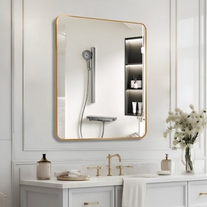 Lyngins 30x36 Inch Wall Mount Vanity Mirror,Modern Rectangular Bathroom Mirror for Bathroom,Bedroom - 1 of 4