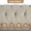 Linen Chesterfield Chair for Living Room-Morden Fort - 3 of 4