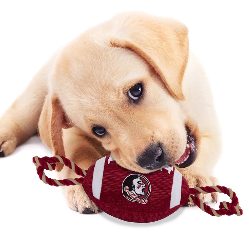 NCAA Florida State Seminoles Nylon Football Dog Toy, 4 of 5