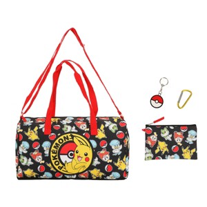 Pokémon Half Poké Ball & Character Print 5-Piece Duffel Bag Set - 1 of 4