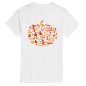 Men's - Star Wars - Fall Pumpkin Silhouette Short Sleeve Graphic T-Shirt - 1 of 3