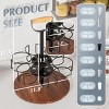 SEVOBAL Stanley 40 oz Cup Organizer with Handle Rotating Tumbler Holder Bottle Storage Rack Kitchen Holder Non-Slip Pad, Black, 12.87"*12.87"*3.51" - 3 of 4