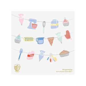 Daydream Society - Baking Spirits Bright Baking Garland - Package contains 16 Die-Cut Pieces and Hanging Twine - 1 of 3