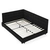 Kumasinova Full Size Bed Frame with Upholstered Headboard,Bed Frame Full with Backrest and Armrests,Full Bed Frame for Living Room&Bedroom - 2 of 4