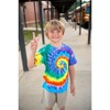 City Threads USA-Made Organic Cotton Tie-Dye Boys Soft Jersey Short Sleeve Crew Tee - 2 of 4