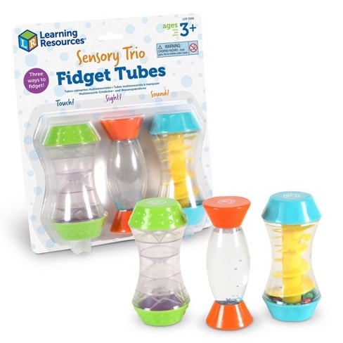 Learning Resources Trío sensorial Fidget Tubos, 3 piezas, a partir de 3  años, habilidades motoras finas, juguetes sensoriales para niños pequeños