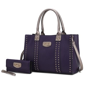MKF Collection Davina Vegan Leather Women’s Tote Bag with wallet by Mia K - 1 of 4