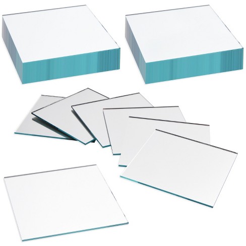 Bright Creations 60-Pack Square Mirror tiles, 2-Inch Small Mirrors for Crafts, Wall Decor for Bedroom, Kitchen, Entryway, or Bathroom, Home