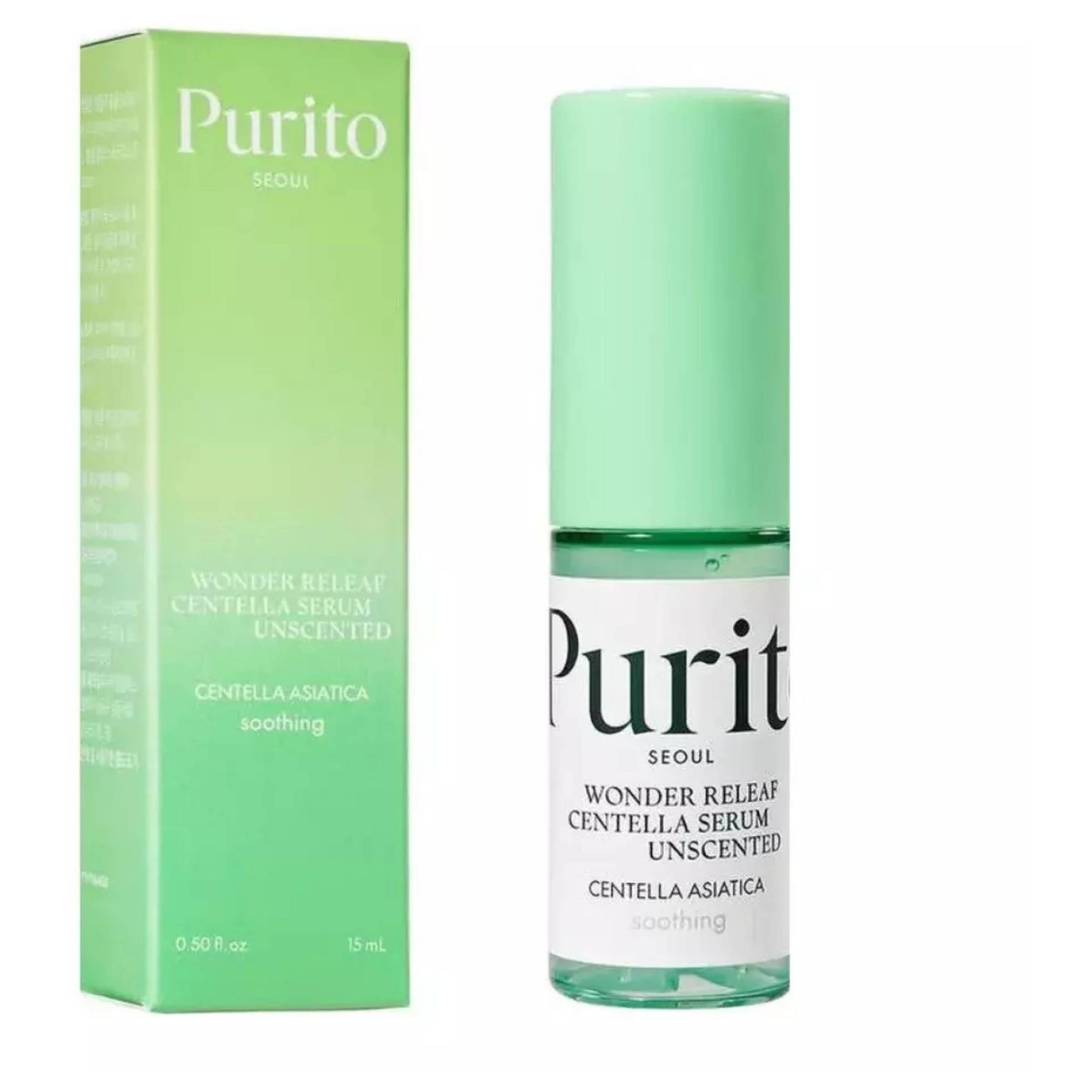 Purito Wonder Releaf Centella Serum - Unscented - Travel Size - 0.51 fl oz - Beauty Studio