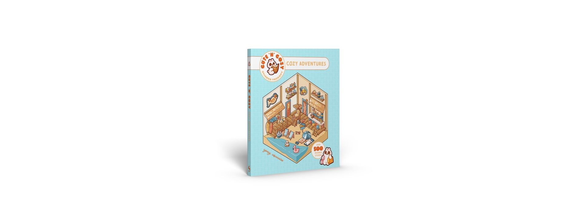 Cute 'n' Cozy Sticker Therapy: Cozy Adventures - (Paperback)