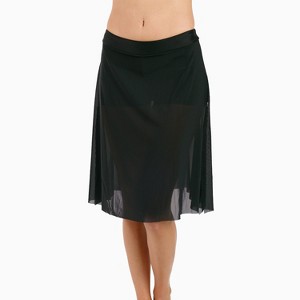 Calypsa Women's 3in1 Swim Skirt With Attached Shorts - 1 of 4