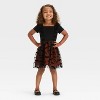 Toddler Girls' Halloween Bat Short Sleeve Tulle Dress - Cat & Jack™ Black - 3 of 3