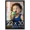 PosterPalooza | Classic Modern Black Picture Frame - UV Acrylic, Foam Board Backing, Hanging Hardware - 2 of 4