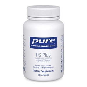 Pure Encapsulations PS Plus - Hypoallergenic Formula for Memory, Brain Processing and Overall Cognitive Function - 60 Capsules - 1 of 4