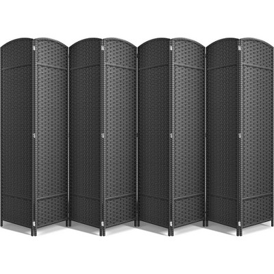 Sorbus 8 Panel Room Divider Panel, 6 ft. Tall Extra Wide Double Hinged Panels - Folding Privacy Screens