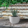 Rosemead Home & Garden Concrete Outdoor Planter Pot Chalk White 19.7"x19.7"x13" - 4 of 4