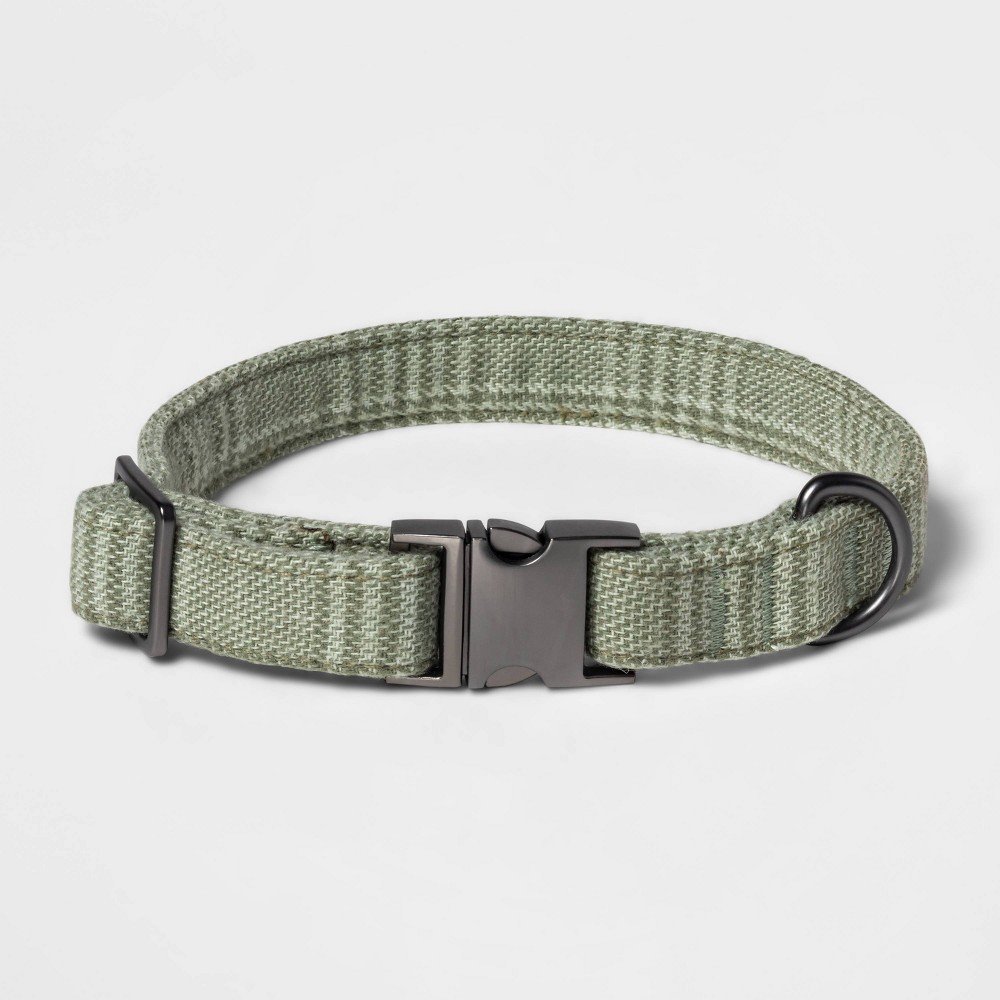 Photos - Collar / Harnesses Tweed Fashion Dog Collar - XS - Sage Green - Boots & Barkley™