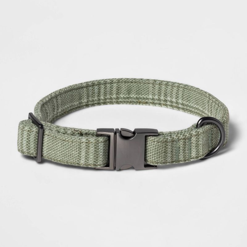 Tweed Fashion Dog Collar - Sage Green - Boots & Barkley™, 1 of 4